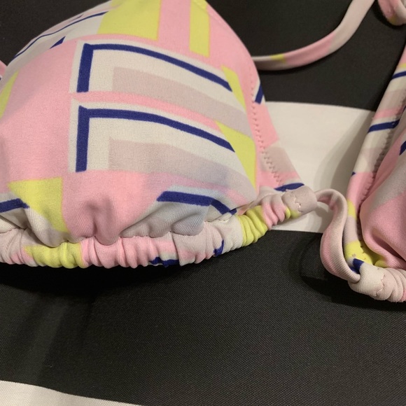 J Crew string bikini- geometric pattern - Picture 2 of 2